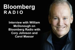 William McDonough Bloomberg Radio